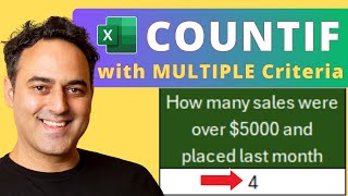 Using COUNTIF with Multiple Criteria in Microsoft Excel [upl. by Teddi13]