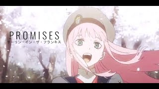 p r o m i s e s アニメ zero two x hiro AMV [upl. by Kcirderfla]