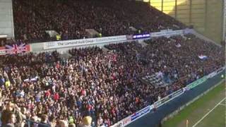 Rangers FC Fans singing Penny Arcade v Kilmarnock [upl. by Downall]