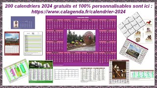 Calendriers 2024 [upl. by Lihkin]