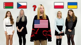 American Guess 4 Slavic Languages Speaking CountriesBelarus Czech Republic Poland Ukraine [upl. by Schwartz997]