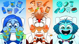 Insideout Emoji Color ASMR Mukbang  MOOMOOSTUDIO [upl. by Lehcsreh384]