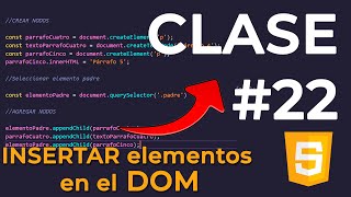 ⭐ JS 22 APRENDE a USAR createElement appendChild append 📚 Curso JAVASCRIPT [upl. by Atsirhcal]