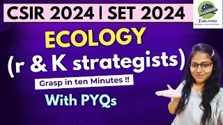 Ecology r and K Selection Strategy  Crack CSIR 2024  Crack SET 2024  Biodotcom  Ecology [upl. by Sylvester186]