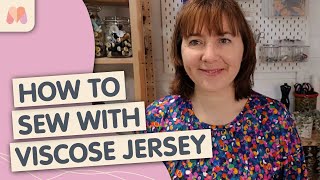 Sewing Techniques How to Sew with Viscose Jersey [upl. by Rosene]