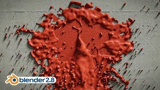 Blender Tutorial  Paint Splatter Effect in Eevee [upl. by Hervey666]