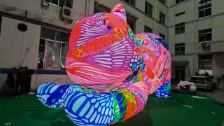 Digital Inflatables Balloon Airwoks Colorful Cat for AdvertisingInflatable Decoration [upl. by Airdnalahs]