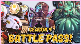 OVERWATCH 2 SEASON 9 BATTLE PASS SKINS AND ITEMS [upl. by Franklyn300]