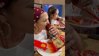 I’m never doing a Mukbang again Chamoy Pickle 🤢 ​⁠ youtubeshorts mukbang [upl. by Sokin247]