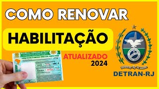 Como Renovar CNH Carteira Nacional Habilitaçao Pelo Detran Atualizado [upl. by Tlaw]