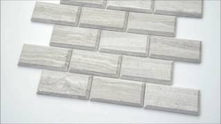 White Oak 2x4 Honed amp Beveled Subway Tile  101415419 [upl. by Wun]