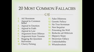 20 Most Common Logical Fallacies [upl. by Orme]