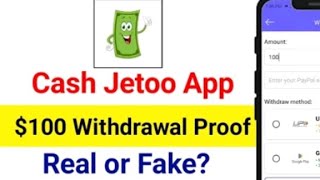 Cash Jeeto Earn Money amp Cash  Cash Jeeto Withdrawal Proof  Cash Jeeto App Real or Fake [upl. by Akenot727]