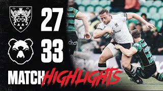 BEARS EDGE THRILLER AT THE GARDENS  Highlights Northampton Saints vs Bristol Bears [upl. by Ayotak]