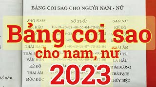 Bảng coi sao năm 2023 [upl. by Nenad346]