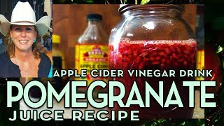 Pomegranate Juice Recipe Apple Cider Vinegar Drink [upl. by Ladiv]