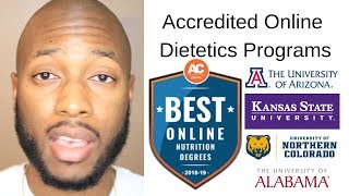 Online Dietetics Programs That are Accredited [upl. by Eatnoj]