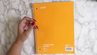 Turning a Notebook Into a DIY Planner  Cheap Planning [upl. by Annhej]