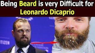 Food stuck in Leonardo DiCaprios beard  Hollywood  legend star [upl. by Assek]