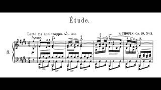 Chopin  Étude Op10 No3 Tristesse Nelson Freire piano [upl. by Sachs]