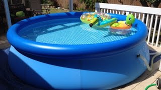 Intex Easy Set Pool Review  Inflatable Pool [upl. by Norvol430]