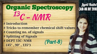 C13 NMR SpectroscopyCarbon13 NMR Spectroscopy Number of signals Practice problems in HindiPart8 [upl. by Kehoe]