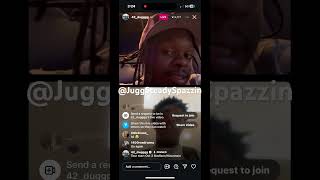 Yungeen ace hops off live quick after he hears the opps watching 👀 foolio yungeenace [upl. by Simeon]