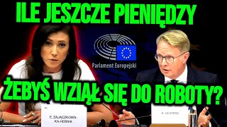 ZAJĄCZKOWSKA MASAKRUJE KOMISARZA EUROPEJSKIEGO w EUROPARLAMENCIE [upl. by Ttennej168]