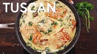 Creamy Garlic Butter Tuscan Salmon [upl. by Kiraa]