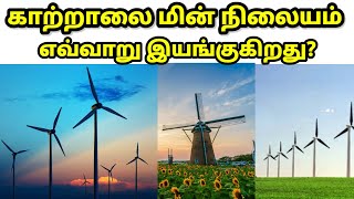 காற்றாலை மின்சாரம்  Wind Power Plant Working in Tamil [upl. by Mika272]