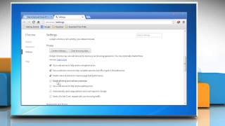 How to manage Advanced Security settings in Google™ Chrome on a Windows® 7 PC [upl. by Gilman]