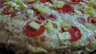 Pizza Vegetariana y de carnes frias Receta [upl. by Atidnan]