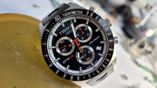 TISSOT PRS516 Chronograph Battery Change [upl. by Arod552]