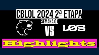 FURIA VS LOS GRANDES  CBLOL 2024  Highlights [upl. by Goldman584]