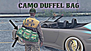 HOW TO GET A CAMO DUFFLE BAG IN GTA 5 ONLINE [upl. by Dzoba]