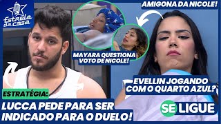 Estrela da Casa  Lucca pede para ser indicado pro Duelo Mayarah questiona voto de Nicole Ao Vivo [upl. by Carrelli346]