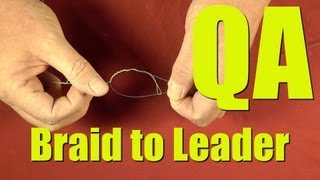 BRAID to Monofilament Leader Knot Keeps Slipping Saltwater Fishing Question and Answer How TO [upl. by Aralk]