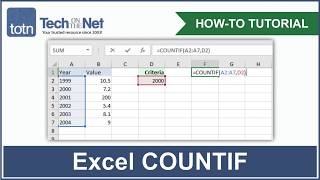 How to use the COUNTIF function in Excel [upl. by Augustus]