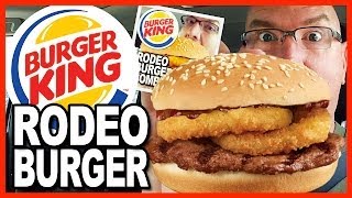 Burger King 🍔👑 Rodeo Burger 🍔👑 Combo Review amp Drive Thru Test [upl. by Kreiker]