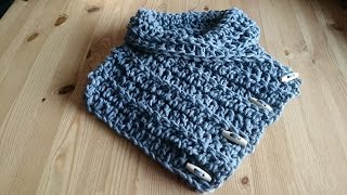 Nekwarmer  Colsjaal  Haken  Tutorial  Nederlands [upl. by Ahsilrac]