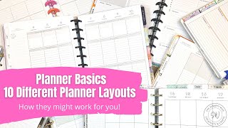 How to Plan 10 Different Planner Layout Options  Planner Basics  The Happy Planner [upl. by Alegna]