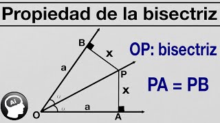 Propiedad de la bisectriz ejercicios resueltos [upl. by Roath]