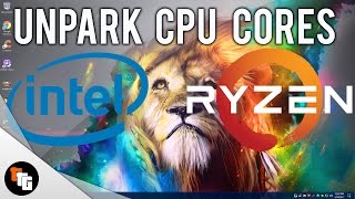 How to Unpark All CPU Cores Intel amp AMD [upl. by Seuqram980]