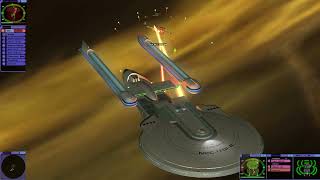 Cardassian War VS Battle Excelsior II class vs Galor Class [upl. by Inilahs]