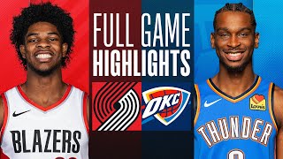 TRAIL BLAZERS at THUNDER  FULL GAME HIGHLIGHTS  January 23 2024 [upl. by Hailahk]