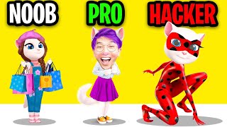 NOOB vs PRO vs HACKER In TALKING ANGELA 2 NEW GAME EXPENSIVE [upl. by Dhaf]