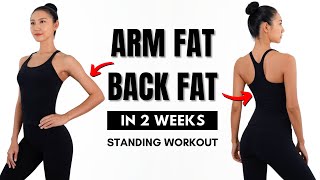 LOSE ARM FAT  BACK FAT in 2 weeks  Bra Bulge Armpit Fat [upl. by Nav]