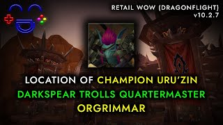 Darkspear Trolls Reputation Quartermaster in Orgrimmar [upl. by Broucek226]