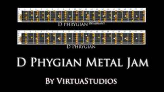 D Phrygian Dominant Jam Track Heavy Metal [upl. by Oisacin99]