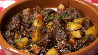 ¡La receta de estofado de carne de ternera de mi abuela 😍 ¡Esta comida es una MARAVILLA [upl. by Margi]